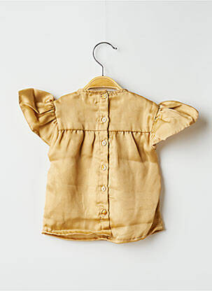 Blouse volants manches courtes beige MOON fille