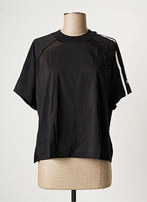 T-shirt coupe droite manches courtes noir ADIDAS femme