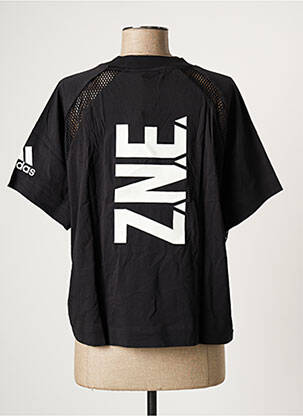 T-shirt coupe droite manches courtes noir ADIDAS femme