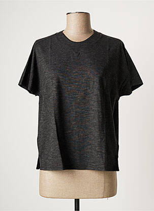 T-shirt coupe droite manches courtes gris ADIDAS femme