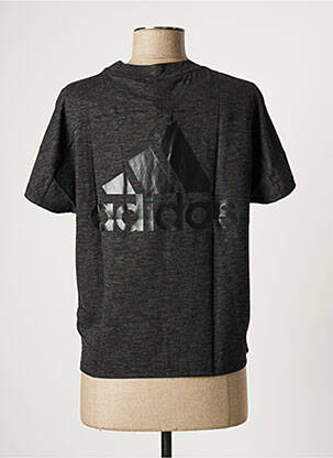 T-shirt coupe droite manches courtes gris ADIDAS femme