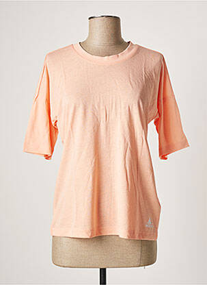 T-shirt coupe droite manches courtes orange ADIDAS femme