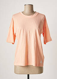 T-shirt coupe droite manches courtes orange ADIDAS femme