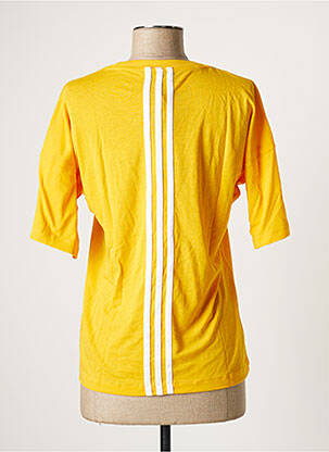 T-shirt coupe droite manches courtes jaune ADIDAS femme