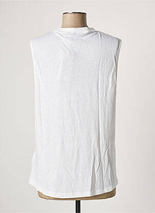 Débardeur coupe droite sans manche blanc ADIDAS femme