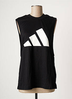 Débardeur coupe droite sans manche noir ADIDAS femme