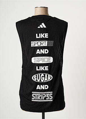Débardeur sérigraphie sans manche noir ADIDAS femme