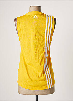 Débardeur stretch sans manche jaune ADIDAS femme