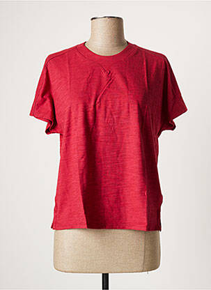 T-shirt rouge ADIDAS pour femme