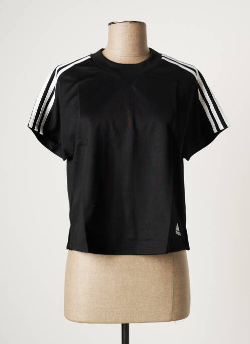 Débardeur coupe droite sans manche noir ADIDAS femme