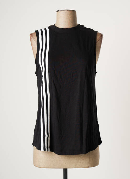 Débardeur coupe droite sans manche noir ADIDAS femme