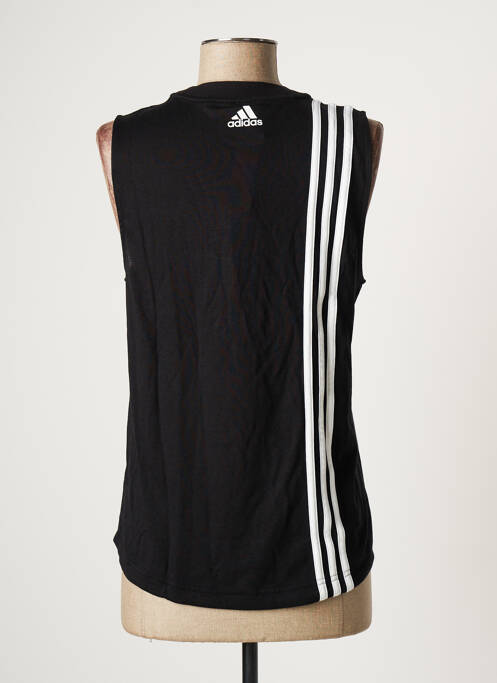 Débardeur coupe droite sans manche noir ADIDAS femme