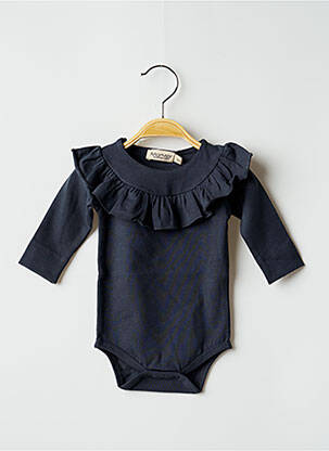 Top coupe cintrée manches longues bleu MARMAR fille