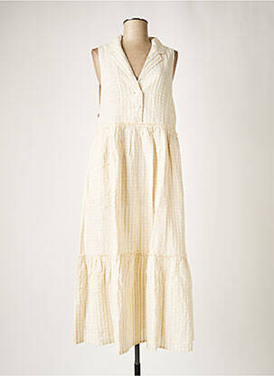 Robe courte beige FREE PEOPLE pour femme