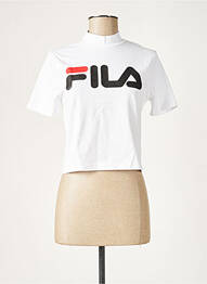 T-shirt sérigraphie manches courtes blanc FILA femme