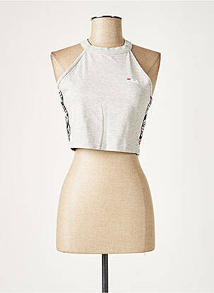 Top stretch sans manche gris FILA femme