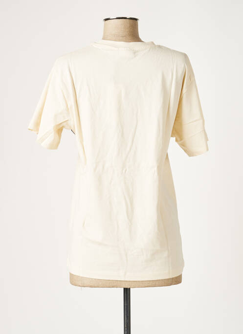 T-shirt coupe droite manches courtes beige FILA femme