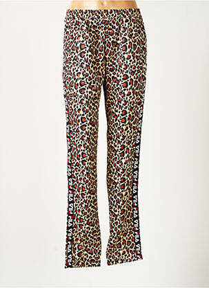 Pantalon droit poches taille élastique marron FILA fille