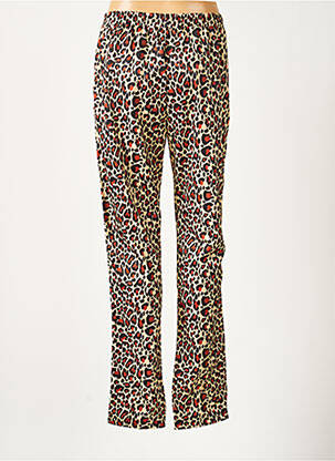Pantalon droit poches taille élastique marron FILA fille