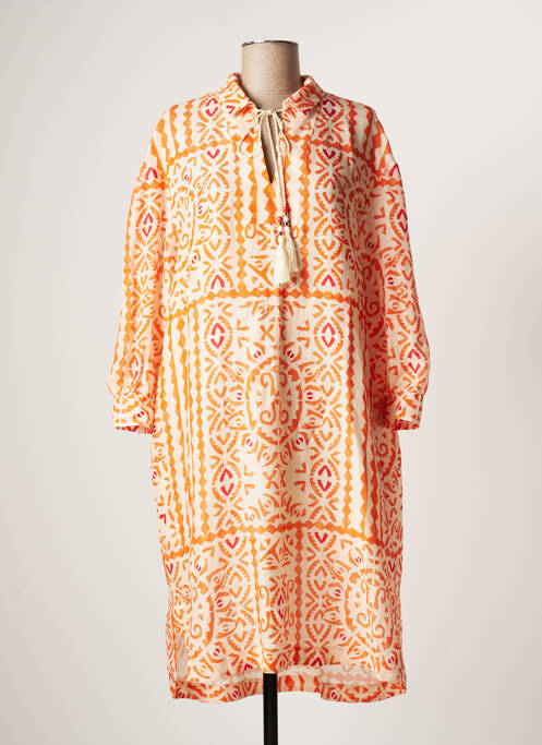 Robe mi-longue orange WEILL pour femme