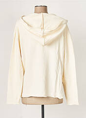 Sweat-shirt à capuche beige FIVE pour femme seconde vue