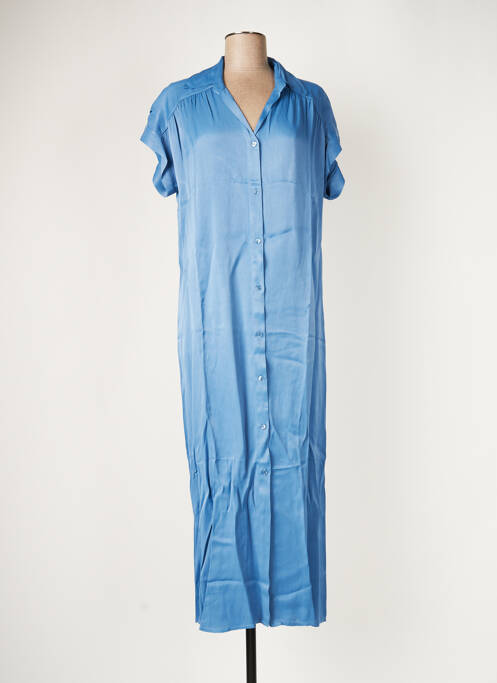Robe longue bleu LA FEE MARABOUTEE pour femme
