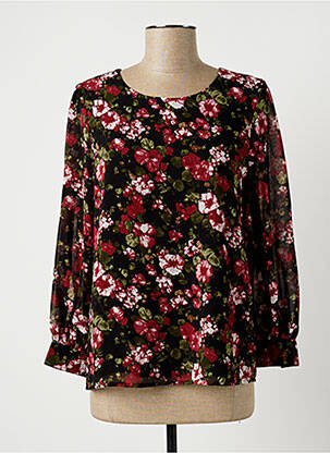 Blouse légère et transparente manches longues noir LA PETITE ETOILE femme