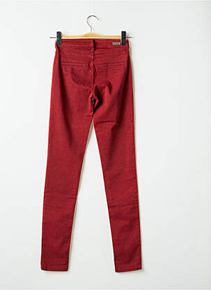 Pantalon slim skinny taille normale rouge DESGASTE femme