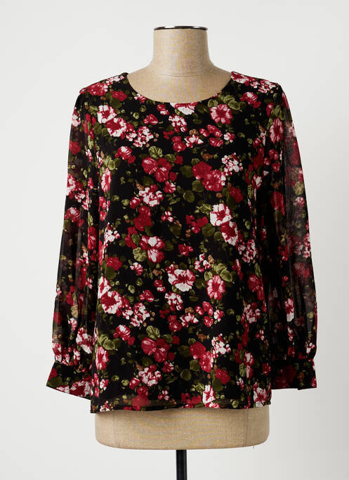 Blouse légère et transparente manches longues noir LA PETITE ETOILE femme