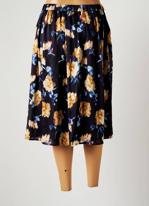 Jupe mi-longue bleu LA PETITE ETOILE pour femme