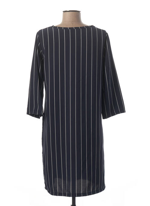 Robe courte manches 3/4 manches 3/4 bleu MINSK femme