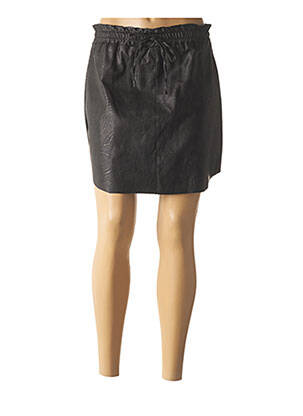 Jupe courte taille haute noir MINSK femme