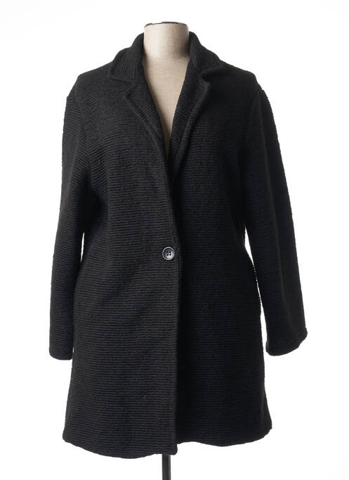Manteau long noir MINSK pour femme