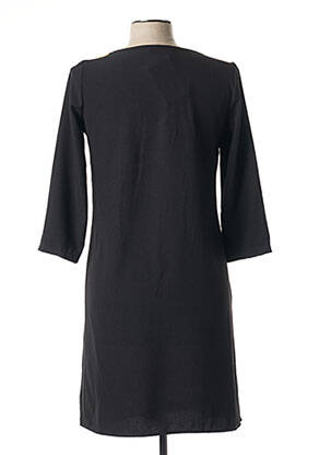 Robe courte coupe fluide manches 3/4 jaune MINSK femme