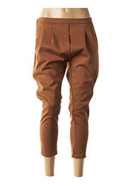 Pantalon 7/8 taille haute taille haute marron MINSK femme