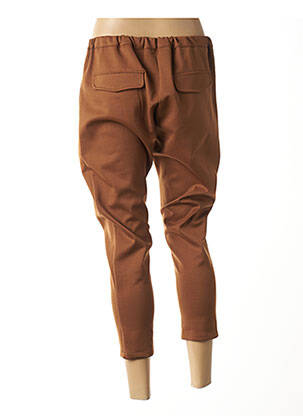 Pantalon 7/8 taille haute taille haute marron MINSK femme