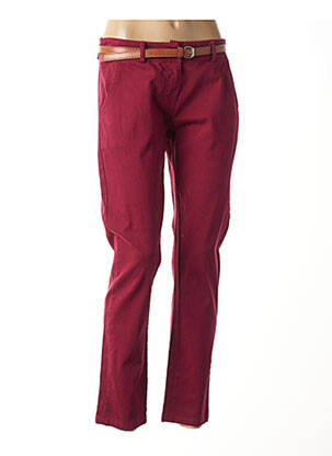 Pantalon chino rouge MINSK pour femme