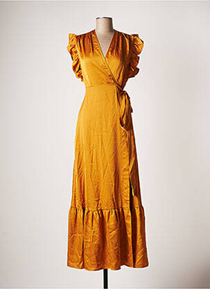 Robe longue jaune JANE WOOD pour femme
