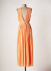 Robe longue orange ONLY pour femme seconde vue