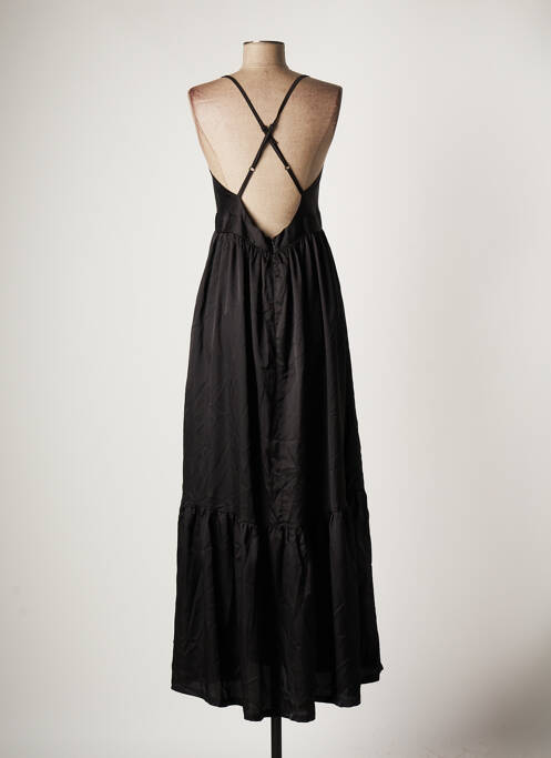 Robe longue noir JANE WOOD pour femme