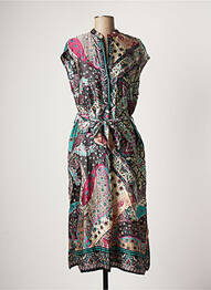 Robe mi-longue vert VIE TA VIE femme