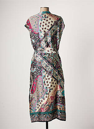 Robe mi-longue vert VIE TA VIE femme