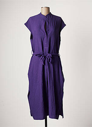 Robe mi-longue violet VIE TA VIE femme