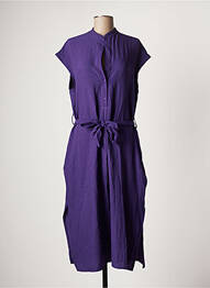 Robe mi-longue violet VIE TA VIE femme