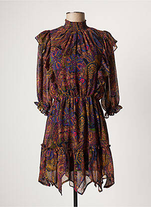 Robe courte marron OPULLENCE femme