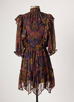 Robe courte marron OPULLENCE femme
