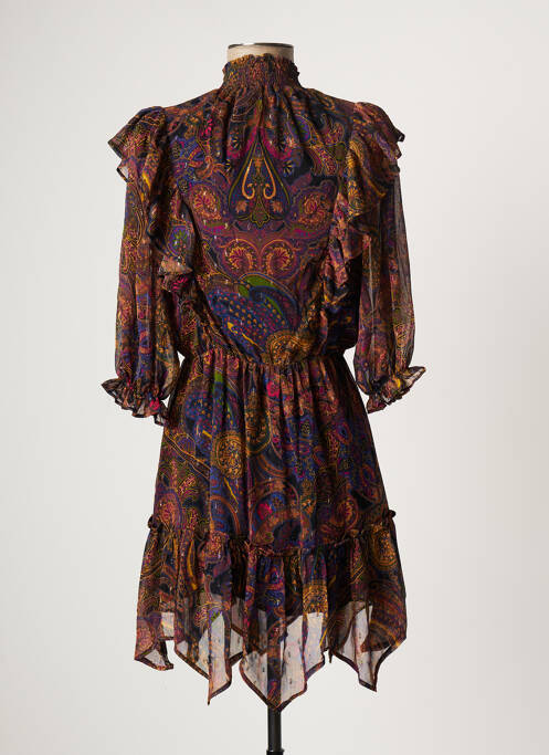 Robe courte marron OPPULENCE femme