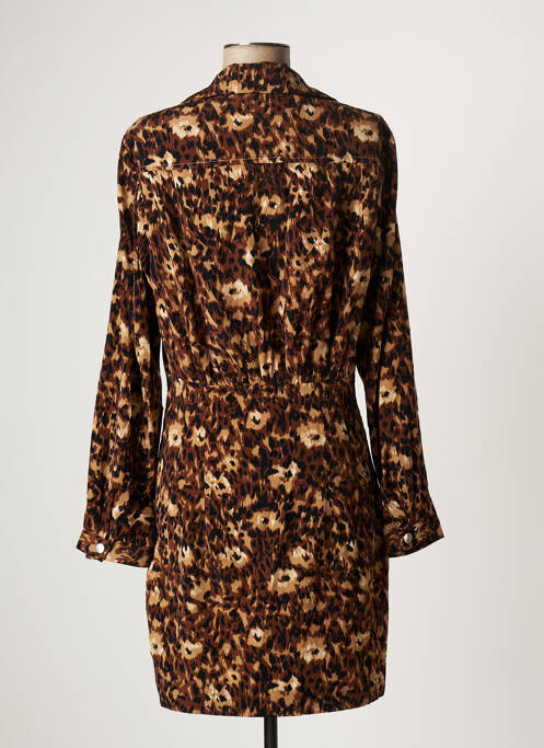 Robe courte marron JANE WOOD pour femme