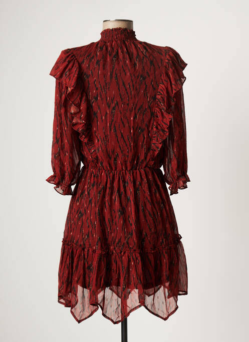 Robe mi-longue marron OPPULENCE pour femme