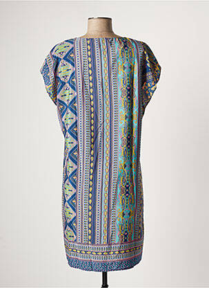 Robe mi-longue bleu EMA BLUE'S femme